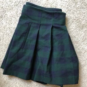 ZARA PLAID SKORT